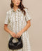 CHIC PYTHON WOVEN MINI DRESS