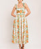 MARIGOLD BREEZE WOVEN MIDI DRESS