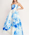 LUXE PEONY WOVEN MAXI DRESS
