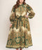 LOVELY GOLDEN VISION WOVEN MIDI DRESS