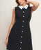 LOVELY MOMENT BLACK WOVEN MINI DRESS