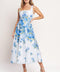 CLASSIC BLOOM DAY WOVEN MIDI DRESS