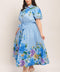 SPRINGTIME SWEETHEART WOVEN MIDI DRESS