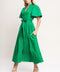 RESORT ESCAPE WOVEN MIDI DRESS