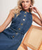 SUNDAY STROLL DENIM MIDI DRESS