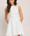 ELEGANT MOMENT WOVEN MINI DRESS
