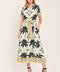 MONACO MOONLIGHT WOVEN SHIRT MIDI DRESS