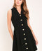 FIFTH AVENUE BLACK WOVEN MINI DRESS
