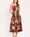 CASSIS BLOSSOM CHAPTER WOVEN MIDI DRESS