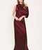 GILDED DRAPE SATIN ONE-SHOULDER MAXI DRESS