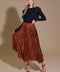 EASE MY MIND VELVET MIDI SKIRT