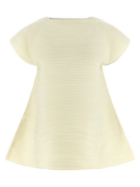 Issey Miyake Corrugated Knit Dress