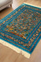 Exquisite 100% Silk Persian Design Rug – Elegant and Luxurious, size 3" x 5" (H)