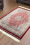 Exquisite 100% Silk Persian Design Rug – Elegant and Luxurious, size 3" x 5" (H)