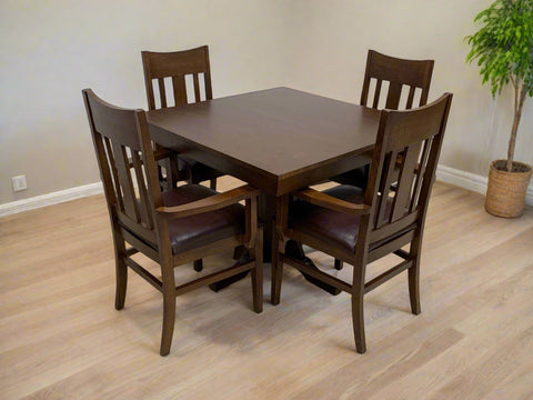 Mission Oak Square Dining Table & Arm chair Set - 42"