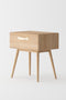 Isabella Mid Century Nightstand / End Table - American White Oak