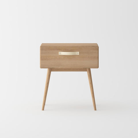 Isabella Mid Century Nightstand / End Table - American White Oak