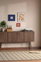 Isabella Mid Century Sideboard - Solid Black American Walnut