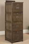 Pre-Order Mission Solid Oak 4 Drawer File Cabinet - Walnut
