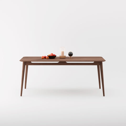 Isabella Mid Century Dining Table - Solid American Black Walnut
