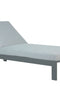 Sardinia Outdoor Chaise with Aluminum Metal Frame - Gray