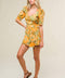 ITALIAN ROMANCE WOVEN SKORT ROMPER