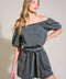 TINY TEMPTATIONS DENIM ROMPER