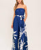 SERENE DAYS NAVY WOVEN JUMPSUIT