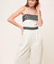 MEET AT THE PIER CREAM WOVEN JUMPSUIT