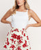 FLORAL KISS WOVEN SHORT