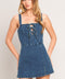 FIRST DATE DENIM SKORT ROMPER