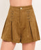 AMBER ARABESQUE AURA FAUX SUEDE SHORTS