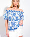 DIVIDE AND CONTOUR WOVEN TOP