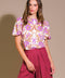 ROMANTIC WHIMS WOVEN TOP