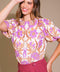 ROMANTIC WHIMS WOVEN TOP