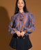 TRUE TO ME JACQUARD WOVEN TOP