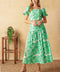 DESTINED FOR MORE WOVEN TOP AND SKIRT SET