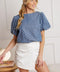 RIPPLES OF TIME WOVEN TOP