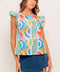 VACATION STATE OF MIND WOVEN TOP