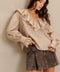 COUTURE CODE WOVEN TOP