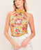 LUXE LOVE STORY WOVEN WOVEN CROP TOP