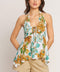 GOLDEN HOUR FLORAL WOVEN TOP