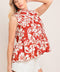 SUNSET BLOOM WOVEN TOP