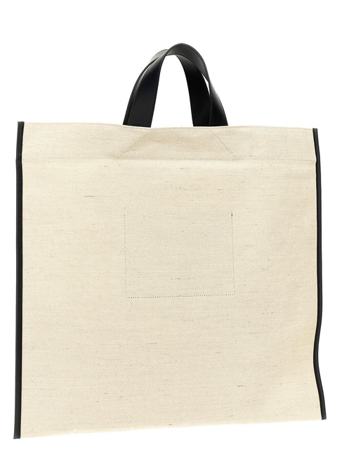 Jil Sander Border Book Tote Square Shopping Bag