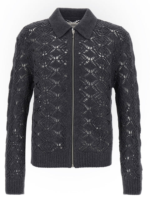 Jil Sander Openwork Wool Cardigan