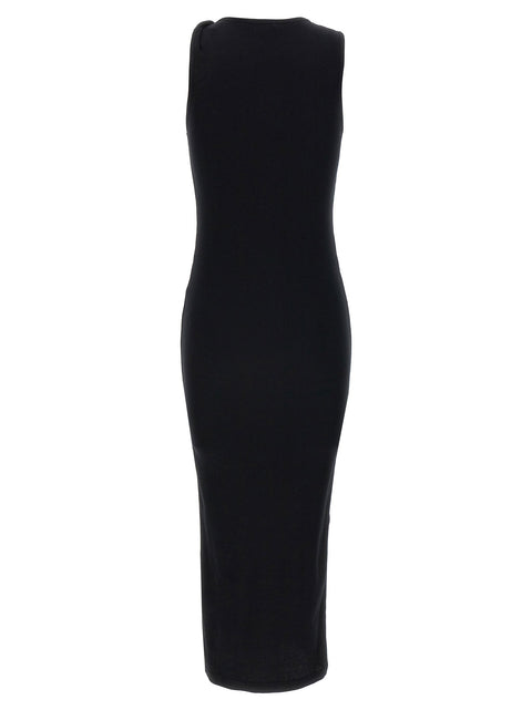J.w.anderson Logo Ribbed Dress