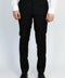 Black Classic Solid Fabric Trousers – Wessi