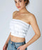 Layered Ruffle Tube Top