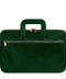 Leather Briefcase Laptop Bag - Brave New World Green