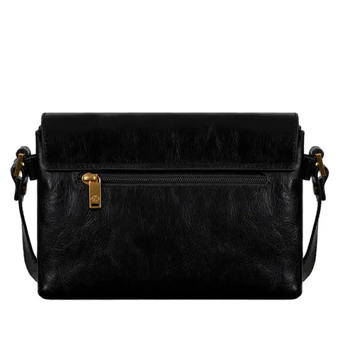Leather Cross Body Bag, Messenger Bag - Sophie's Choice Black